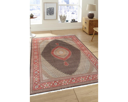 Pasargad Tabriz Collection Hand-Knotted Silk and Wool Area Rug (MAHI 10X13) - 119'' x 159''