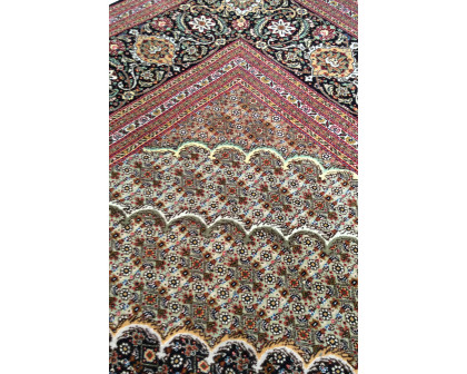 Pasargad Tabriz Collection Hand-Knotted Silk and Wool Area Rug (MAHI 8X10) - 99'' x 118''