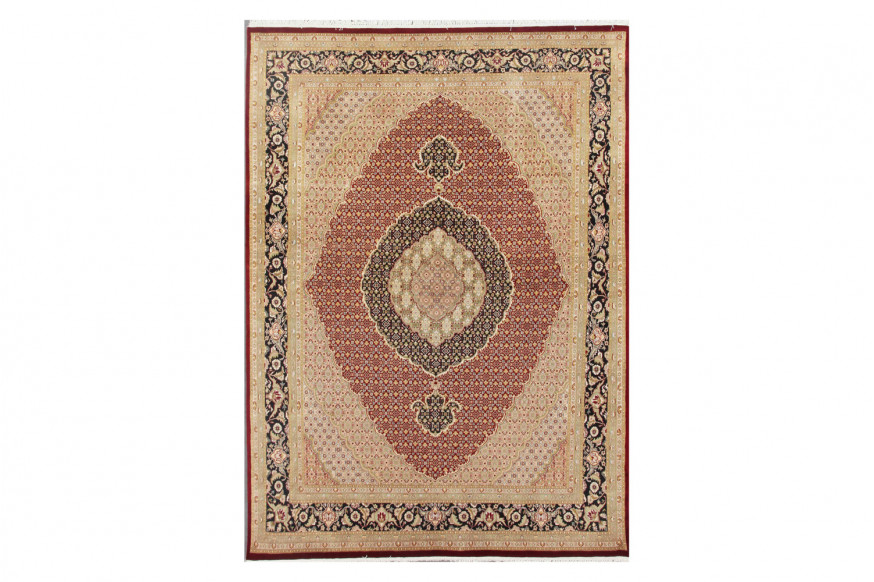 Pasargad™ Tabriz Collection Hand-Knotted Lamb's Wool Area Rug (MAHI 8X11) - 96'' x 128''