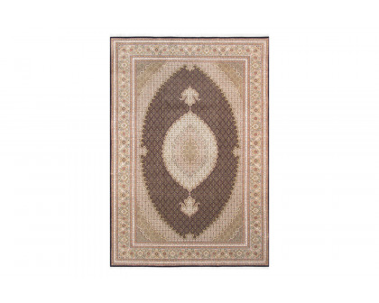 Pasargad - Tabriz Collection Hand-Knotted Silk and Wool Area Rug MAHI