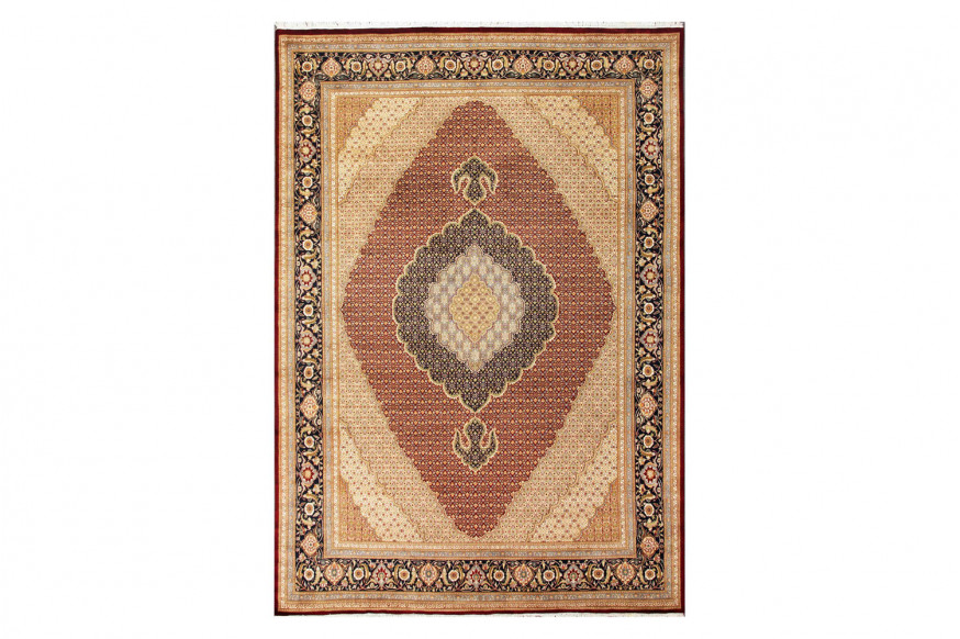 Pasargad™ Tabriz Collection Hand-Knotted Lamb's Wool Area Rug (MAHI RED 10X14) - 119'' x 171''