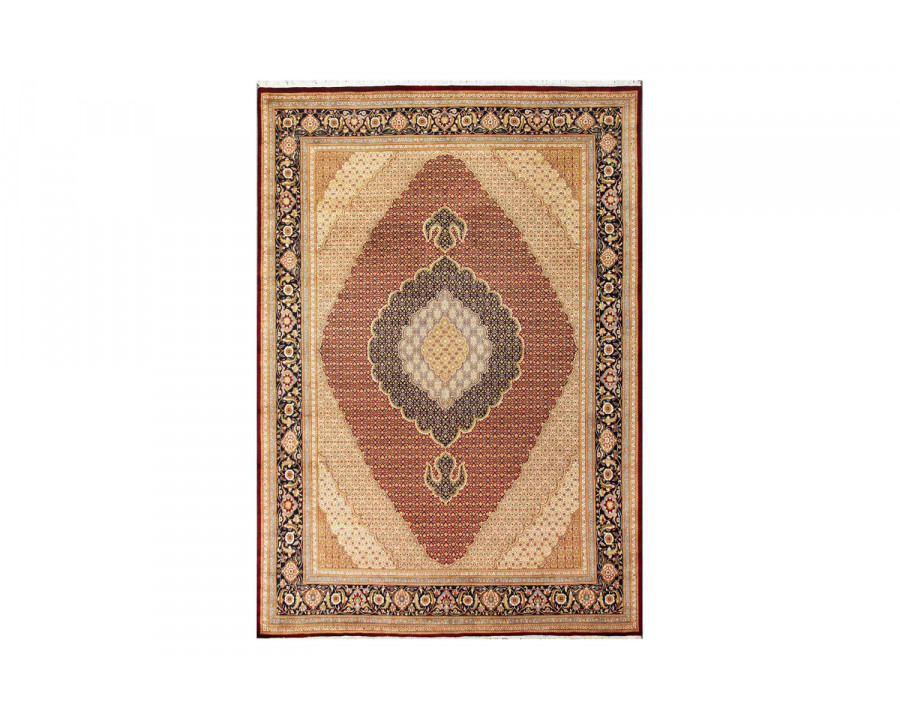 Pasargad - Tabriz Collection Hand-Knotted Silk and Wool Area Rug MAHI