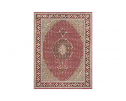 Pasargad - Tabriz Collection Hand-Knotted Silk and Wool Area Rug MAHI