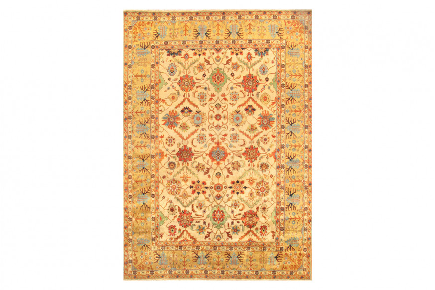 Pasargad™ Mahal Collection Hand-Knotted Wool Area Rug (P-17 10X10) - 119'' x 120''