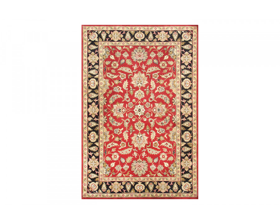 Pasargad - Agra Collection Hand-Knotted Lamb's Wool Area Rug 72'' x 108'' (P-313 6X9)