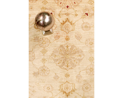 Pasargad Bakhshayesh Collection Hand-Knotted Lamb's Wool Area Rug (P-42 IVORY 9X12) - 109'' x 144''