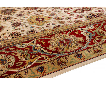 Pasargad - Tabriz Collection Hand-Knotted Lamb's Wool Area Rug 108'' x 141'' (P-437 9X12)