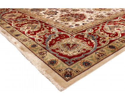 Pasargad - Tabriz Collection Hand-Knotted Lamb's Wool Area Rug 108'' x 141'' (P-437 9X12)