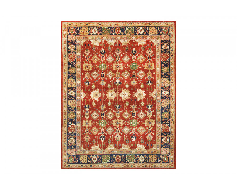 Pasargad Sultanabad Collection Hand-Knotted Lamb's Wool Area Rug (P-45 8X10) - 95'' x 120''