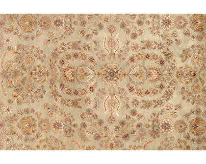 Pasargad - Tabriz Collection Hand-Knotted Lamb's Wool Area Rug P-501 S.GREEN