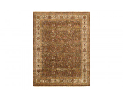 Pasargad - Tabriz Collection Hand-Knotted Lamb's Wool Area Rug P-701 BLACK