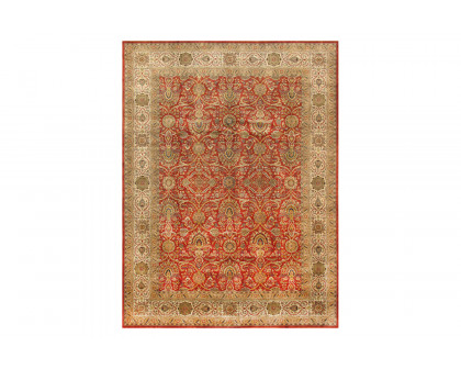 Pasargad - Tabriz Collection Hand-Knotted Lamb's Wool Area Rug P-701 BLACK