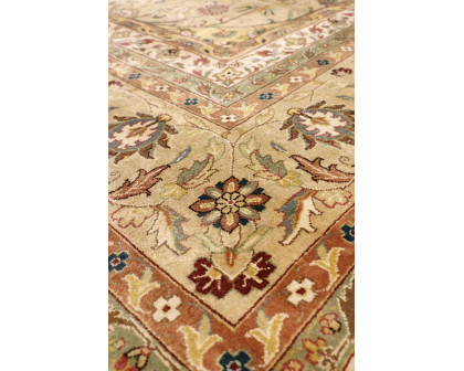 Pasargad - Baku Collection Hand-Knotted Wool Area Rug in Camel, 141" x 212" (p-713B 12x18)