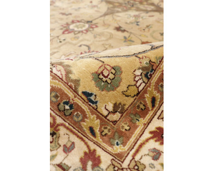 Pasargad - Baku Collection Hand-Knotted Wool Area Rug in Camel, 141" x 212" (p-713B 12x18)