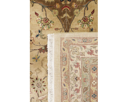 Pasargad - Baku Collection Hand-Knotted Wool Area Rug in Camel, 141" x 212" (p-713B 12x18)