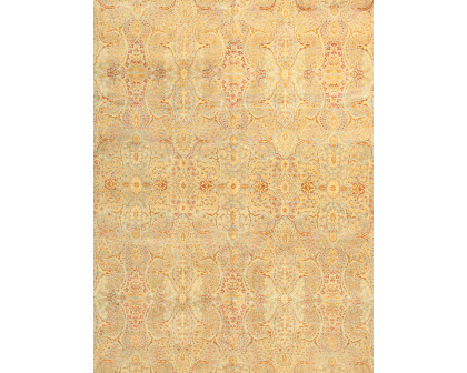 Pasargad - Baku Collection Hand-Knotted Lamb's Wool Area Rug in L. Blue/Yellow, 144" x 188" (P-ADAM 12X16)