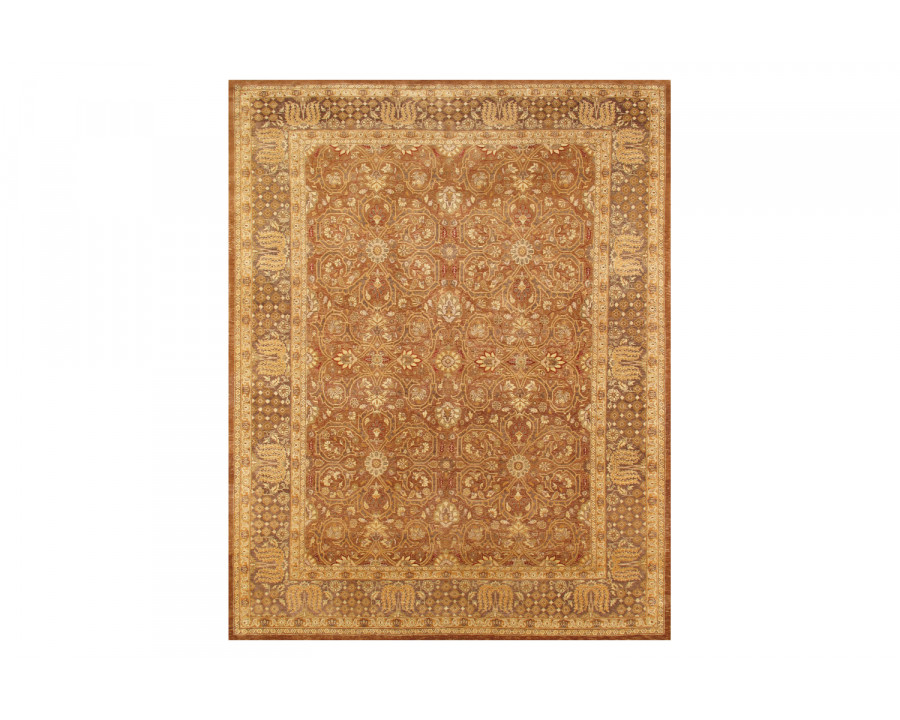 Pasargad Tabriz Collection Hand-Knotted Lamb's Wool Area Rug (P-FTS 6X9) - 73'' x 111''