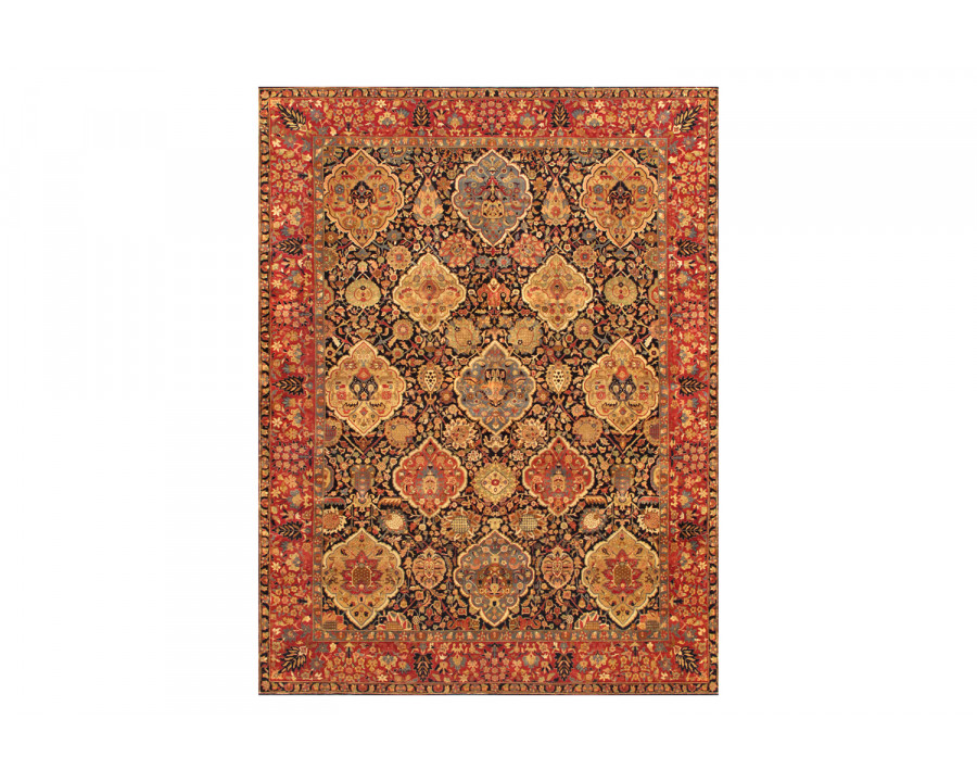 Pasargad Kerman Collection Hand-Knotted Lamb's Wool Area Rug (P-LAVAR 10X13) - 119'' x 161''