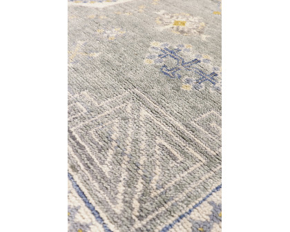 Pasargad - Khotan Collection Hand-Knotted Wool Area Rug in L. Blue, 97" x 120" (PA-26C 8x10)