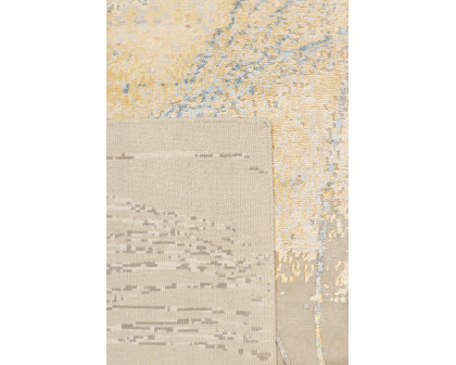 Pasargad - Modern Collection Hand-Knotted Silk/Wool Area Rug in Beige/Gray, 113" x 149" (PA-9 9x12)