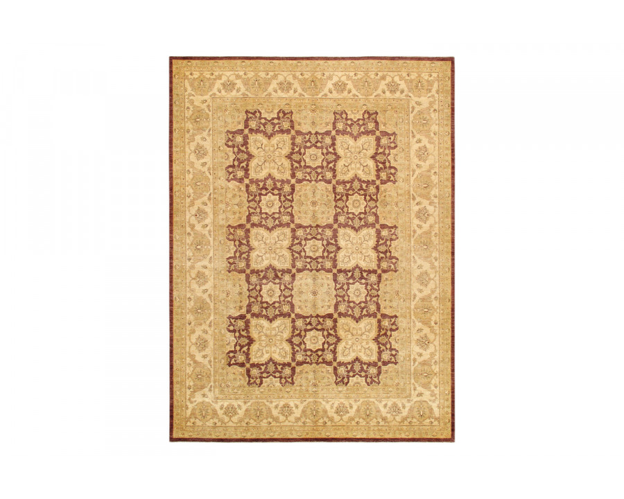 Pasargad - Ferehan Collection Hand-Knotted Lamb's Wool Area Rug 109'' x 149'' (PANF-6001 PLUM 9X12)