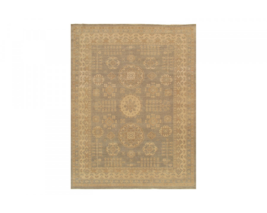 Pasargad Khotan Collection Hand-Knotted Lamb's Wool Area Rug (PARP-004B 10X14) - 122'' x 169''