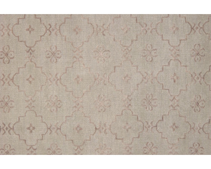 Pasargad Khotan Collection Hand-Knotted Silk and Wool Area Rug (PARP-34 Gray 9X12) - 109'' x 148''