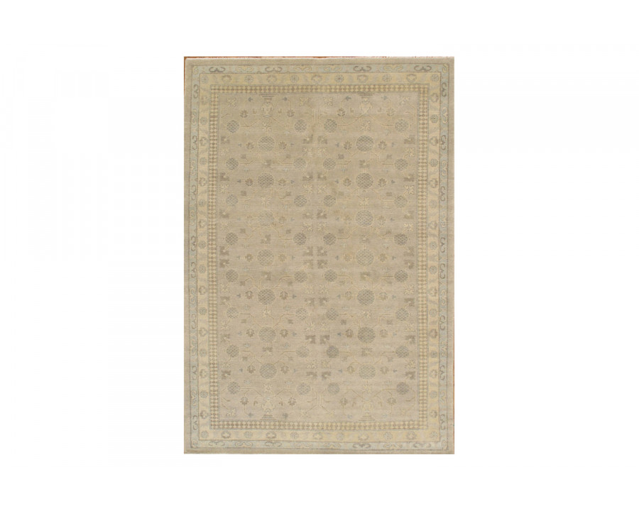 Pasargad Khotan Collection Hand-Knotted Lamb's Wool Area Rug 74'' x 109'' (PARS-02 6X9)