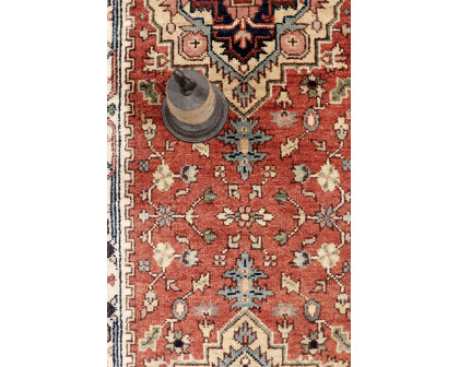 Pasargad Serapi Collection Hand-Knotted Wool Area Rug - Rust/Ivory, 32" x 122" (PB-10B IVO 3x10)