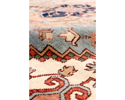 Pasargad Serapi Collection Hand-Knotted Wool L.Blue Area Rug (PB-10BLB 8X10) - 96'' x 119''