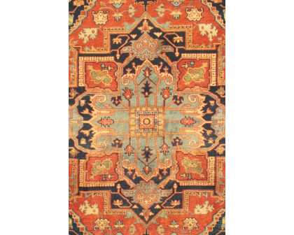 Pasargad - Serapi Collection Hand-Knotted Rust/Rust Wool Area Rug PB-20