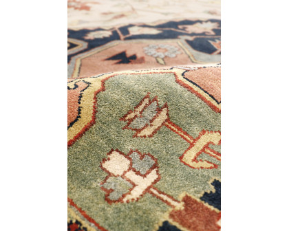 Pasargad Serapi Collection Hand-Knotted Lamb's Wool Area Rug - Ivory/Rust, 144" x 218" (PB-20 IVORY 12X18)