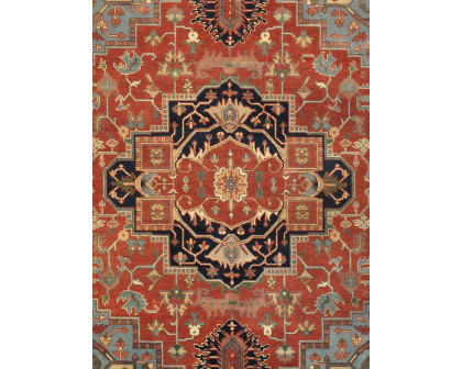 Pasargad - Serapi Collection Hand-Knotted Wool Rust Area Rug PB-5B