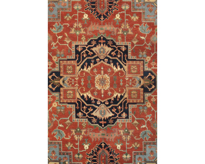 Pasargad Serapi Collection Hand-Knotted Wool Rust Area Rug (PB-5B 14X14) - 164'' x 167''