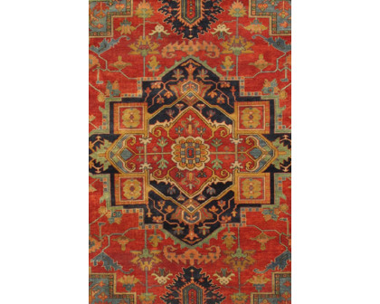 Pasargad Serapi Collection Hand-Knotted Wool Rust Area Rug (PB-5B 14X14) - 164'' x 167''