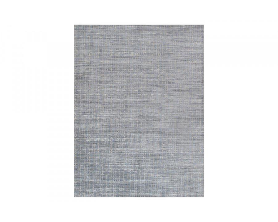 Pasargad Slate Collection Hand-Loomed Silk and Wool Rug (PBFE-01 10X14) - 120'' x 168''