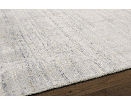 Pasargad Slate Collection Hand-Loomed Bamboo Silk/Wool Area Rug - Ivory/Beige, 144" x 180" (pbfe-02 12x15)