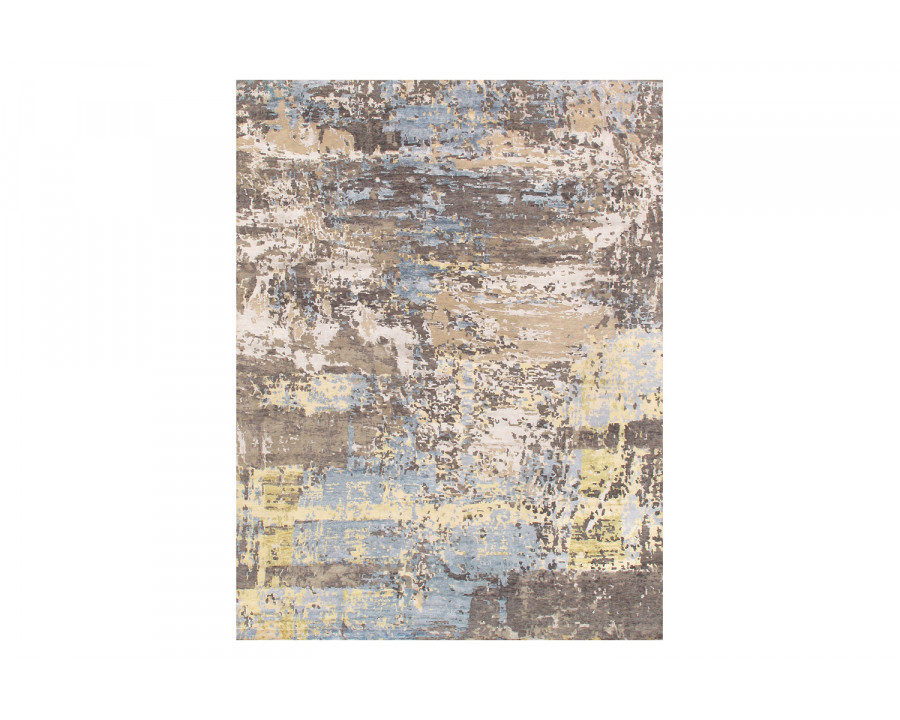 Pasargad - Modern Collection Hand-Knotted Silk and Wool Area Rug 108'' x 143'' (PBRN-36WH 9X12)