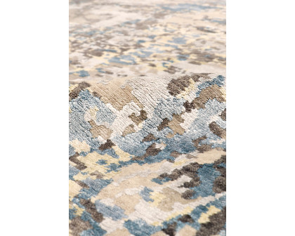 Pasargad - Modern Collection Hand-Knotted Silk and Wool Area Rug 108'' x 143'' (PBRN-36WH 9X12)