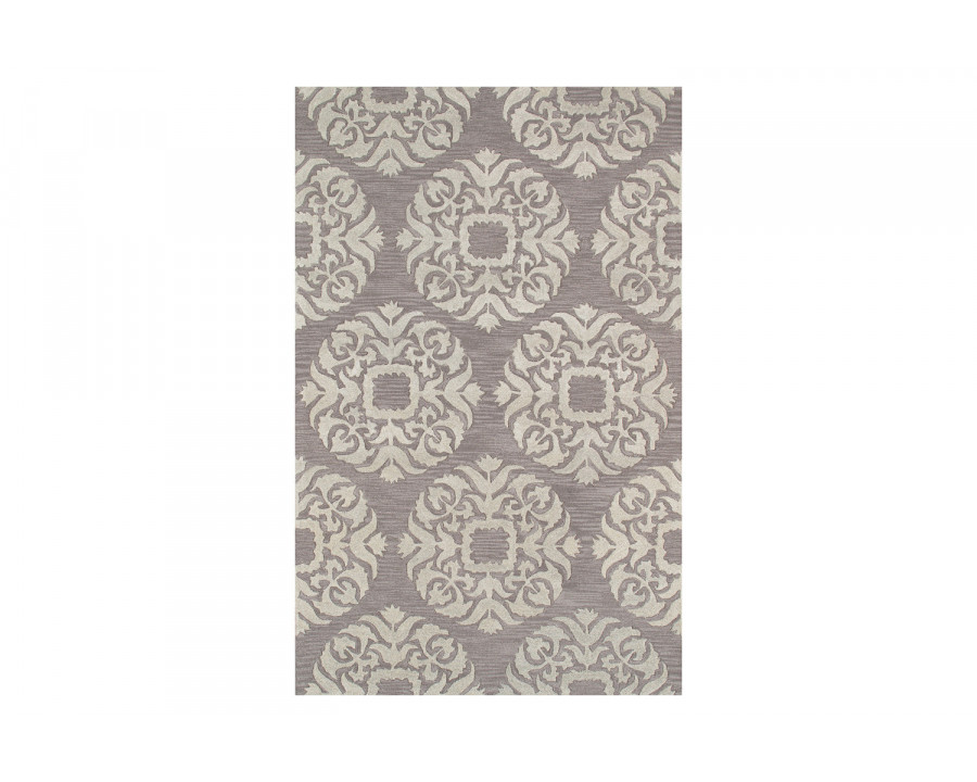 Pasargad - Transitional Collection Hand-Tufted Lamb's Wool Area Rug 60'' x 96'' (PBW-784GRY 5X8)