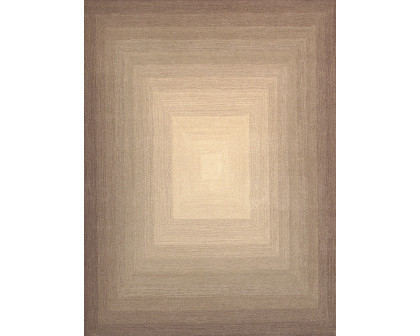 Pasargad - Rodeo Collection Hand-Tufted Bamboo Silk/Wool Area Rug in Brown/Ivory, 117" x 165" (pcc-03 10x14)