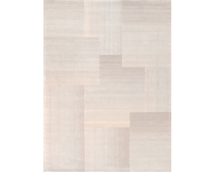 Pasargad - Rodeo Collection Hand-Tufted Bamboo Silk/Wool Area Rug in Silver/Blue, 117" x 165" (pcc-06 10x14)