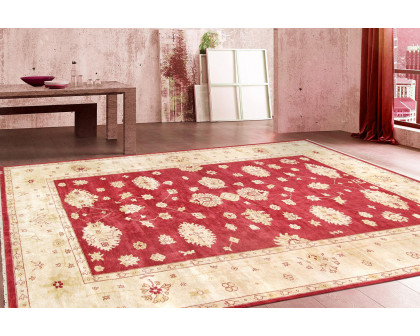 Pasargad - Oushak Collection Hand-Knotted Lamb's Wool Area Rug 141'' x 218'' (PD-1239 12X18)