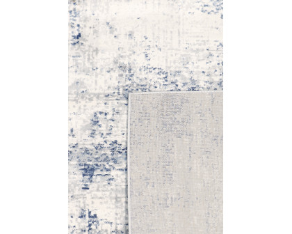 Pasargad Efes Collection Power Loom Polypropylene/Polyester Area Rug - L. Gray/L. Blue, 114" x 162" (pd-171b 10x14)