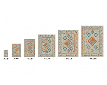 Pasargad Aldora Design Power Loom Area Rug (PD-475B 2X3) - 24'' x 36''