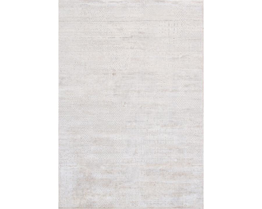 Pasargad - Amari Collection Hand-Loomed Bamboo Silk/Wool Area Rug in Beige, 64" x 92" (PDC-112 5x8)