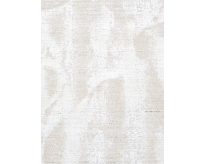 Pasargad - Amari Collection Hand-Loomed Bamboo Silk/Wool Area Rug in Ivory/Beige, 64" x 92" (PDC-133 5x8)