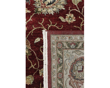 Pasargad - Agra Collection Hand-Knotted Lamb's Wool Area Rug in Red/Beige, 116" x 159" (PDC-504 10X13)