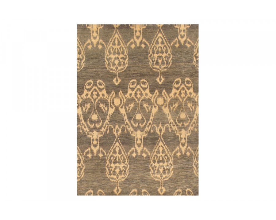 Pasargad Ikat Collection Hand-Knotted Lamb's Wool Area Rug (PDC-IKAT 4X6) - 49'' x 68''