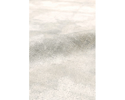 Pasargad Shibori Collection Hand-Loomed Bamboo Silk/Wool Area Rug - Ivory/L. Gold, 120" x 168" (PEL-14 10x14)